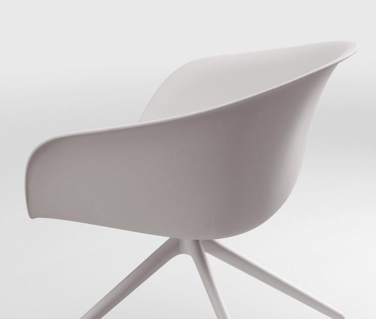 arper Кресло на козлах из полипропилена на колесиках Duna 02 sun-id-1454851 - Вид №1