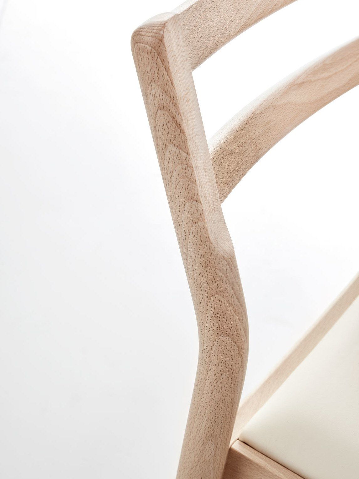 Деревянный штабелируемый стул с мягким сиденьем Sedex JUNE ARCH-00061831 - Вид №2