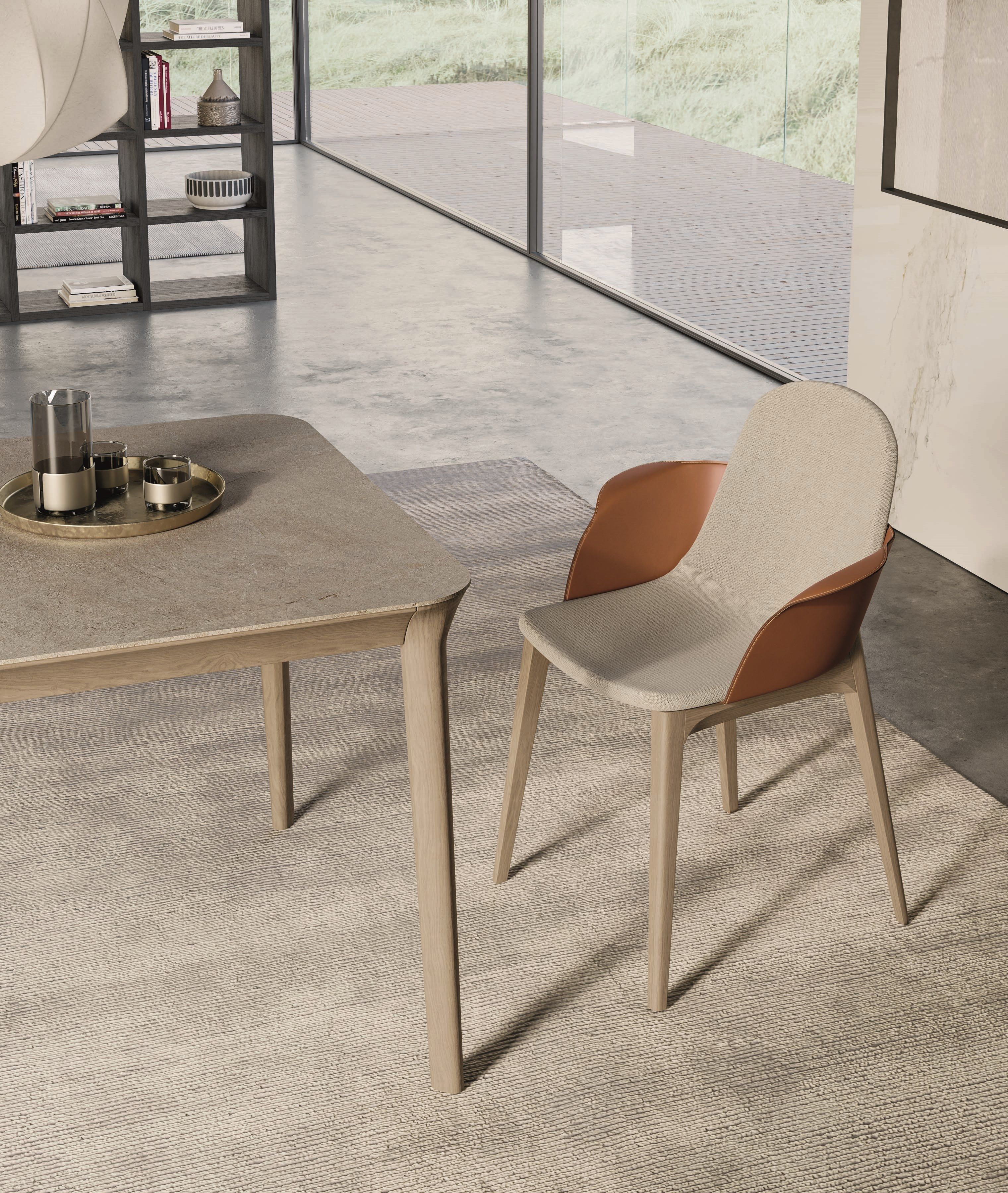 Кожаный стул с подлокотниками Dall'Agnese Hull ARCH-00035974 - Вид №2