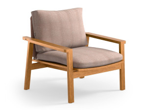 Садовое кресло из тикового дерева с подлокотниками