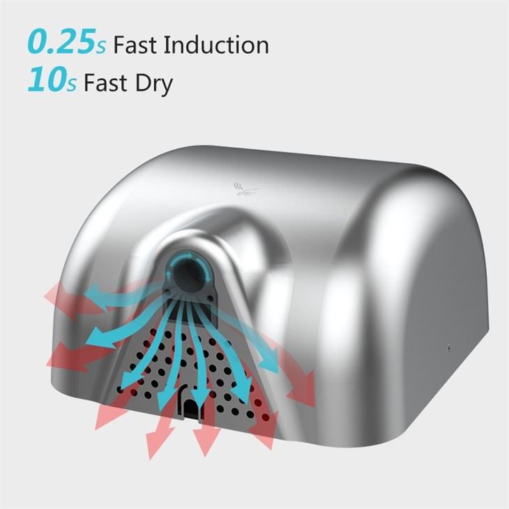 Коммерческие сушилки для рук AIKE AK2800B_372  - Вид №2
