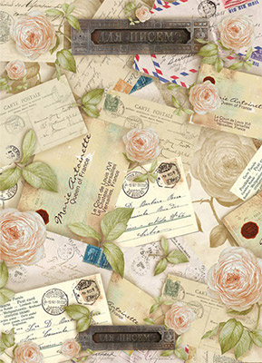 01570 Декупажная карта 30.8 x 44 см "Для писем" Чип-Арт 