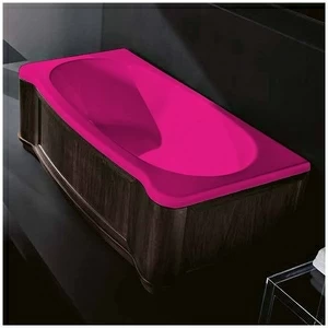 Ванна Gruppo treesse New Classic Young VTL-V6741-SX-WV-R розовая прямоугольная левая венге