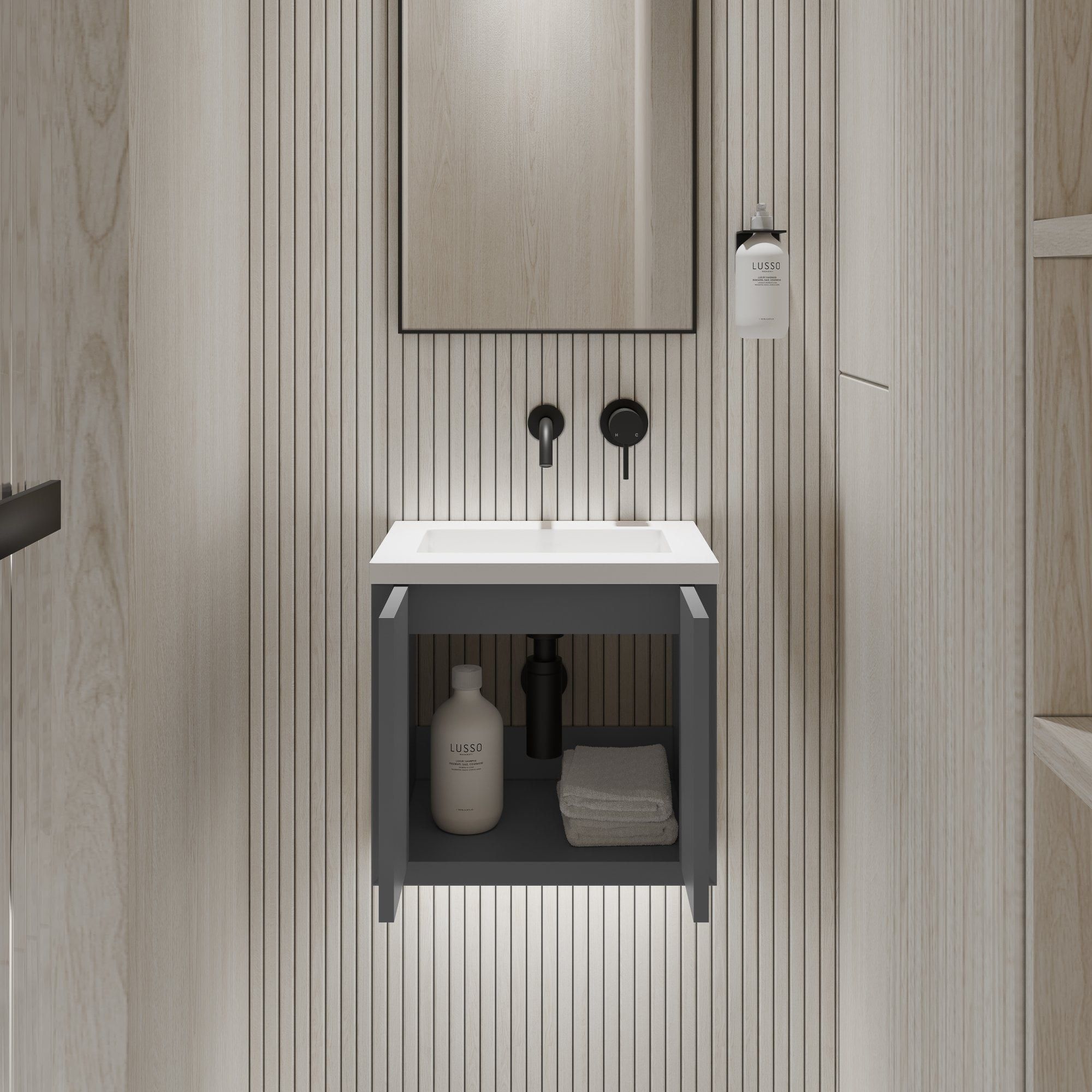 Одинарный умывальник из смолы со встроенным умывальником LUSSO Volini ARCH-00130849 - Вид №7