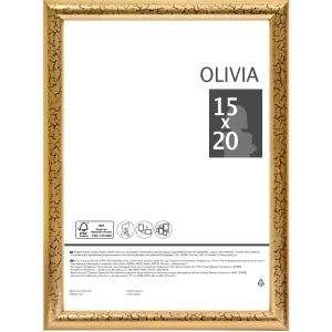 Рамка Olivia 15x20 см пластик цвет золото 86106573 STLM-2146721