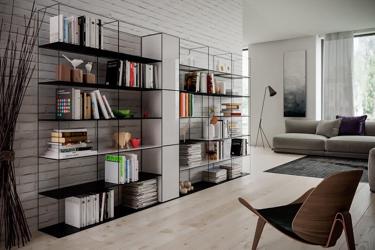 Модуль для модульной книжной полки из железного прута Pipedesign Qubo ARCH-00151133 - Вид №1