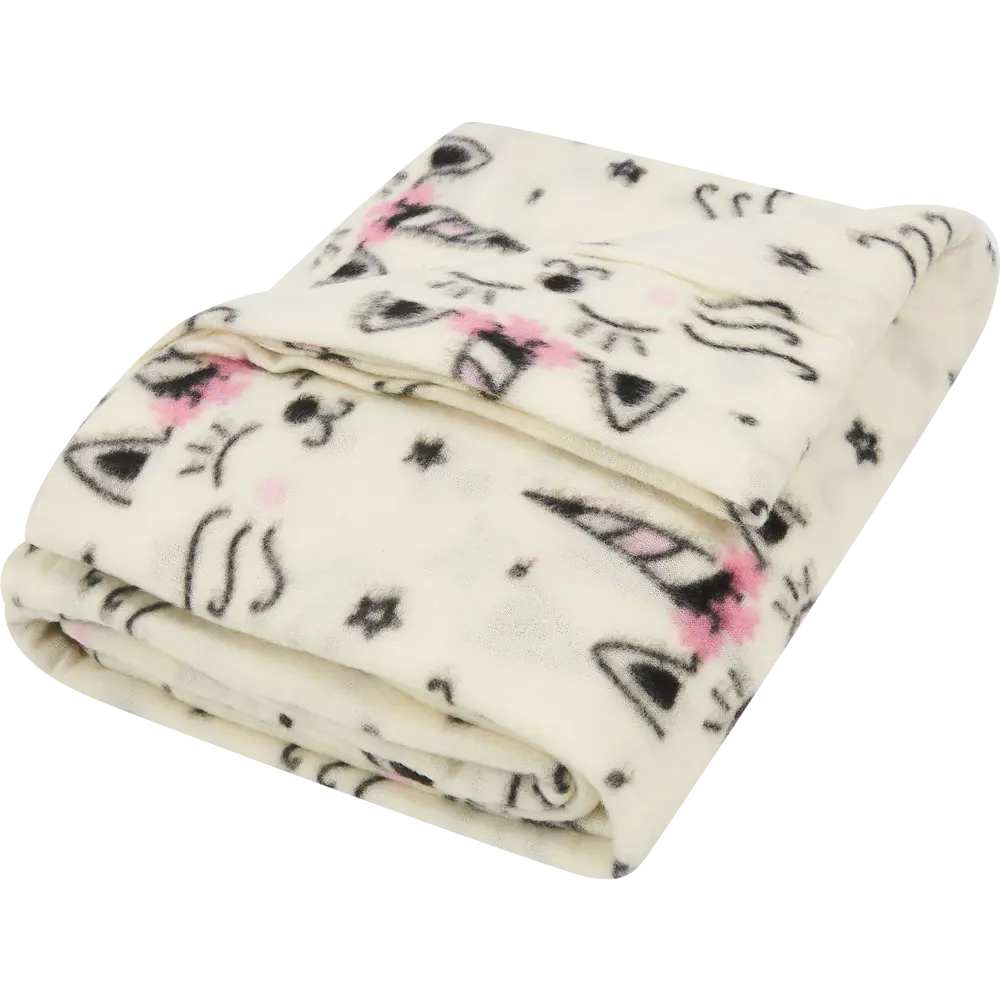 Плед Ленивые коты 130x170 см флис цвет разноцветный Ardenza Детство STLM-2078744