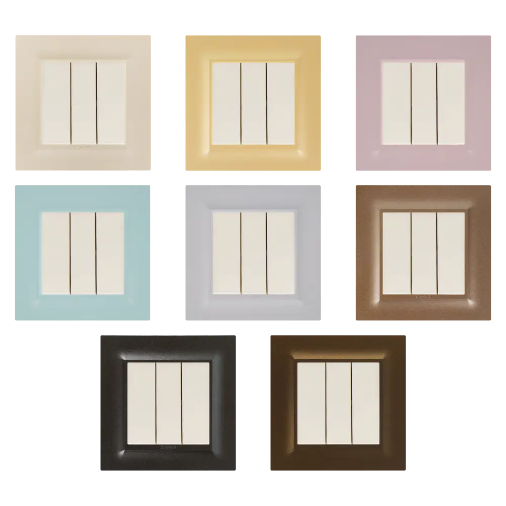 Трёхклавишный выключатель Legrand Structura для скрытого монтажа в цвете слоновая кость 82064615 STLM-0018605 - Вид №1