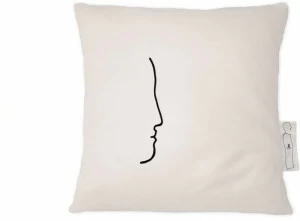 Kiasmo Квадратная подушка из льна Notes Kdcn5