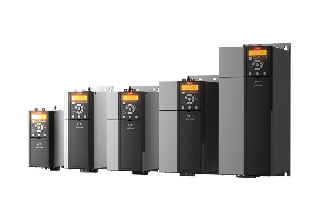 Danfoss VLT Midi Drive FC 280 – универсальный и многофункциональный привод для задач общей автоматизации мощностью до 22 кВт FC-280P1K1T4E20H2BXCXXXSXXXXAX 134U3009 