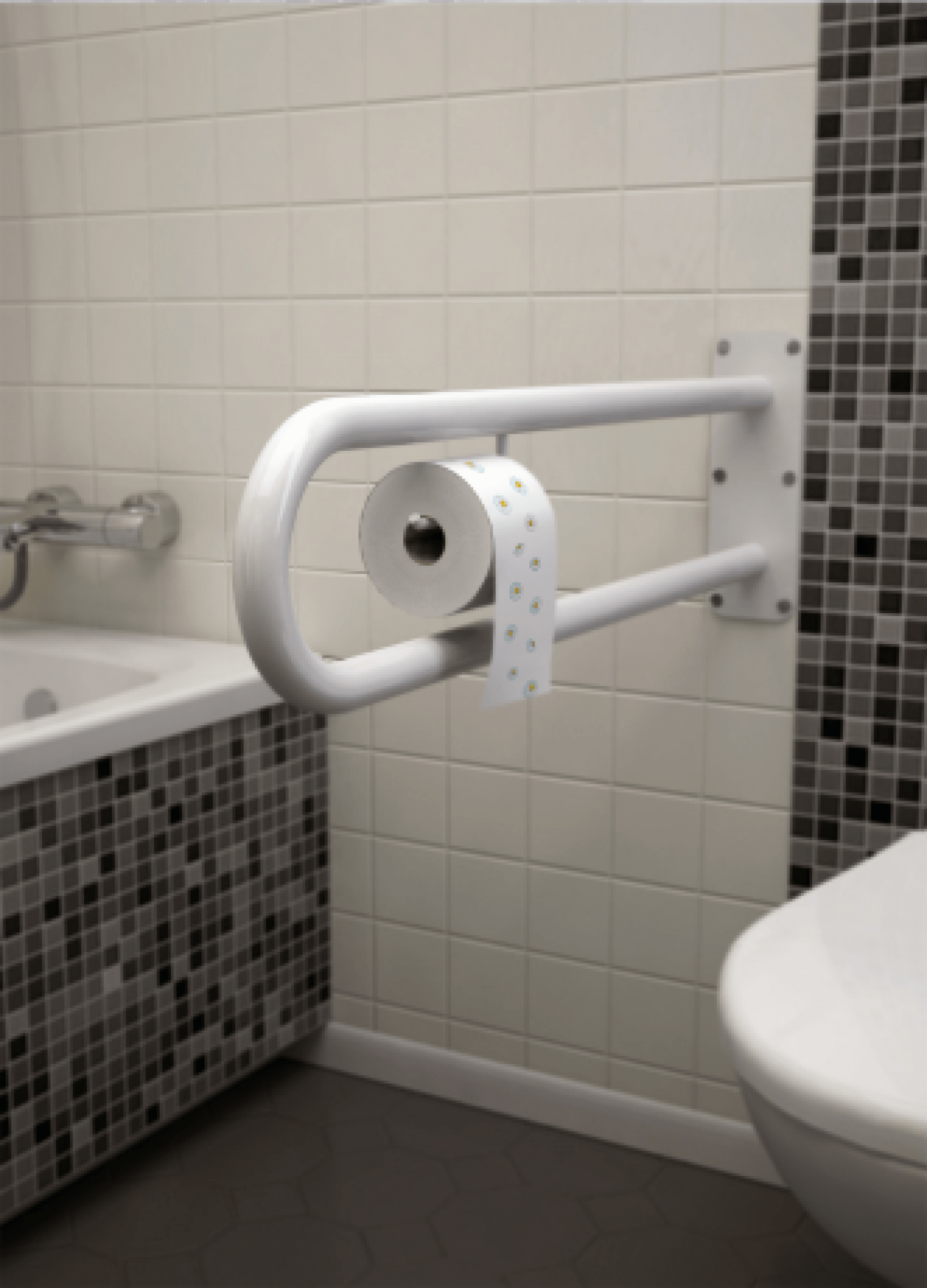 Сантехнические аксессуары WBUSR005 Настенная ручка с рейлингом Terma 38x20  - Вид №8