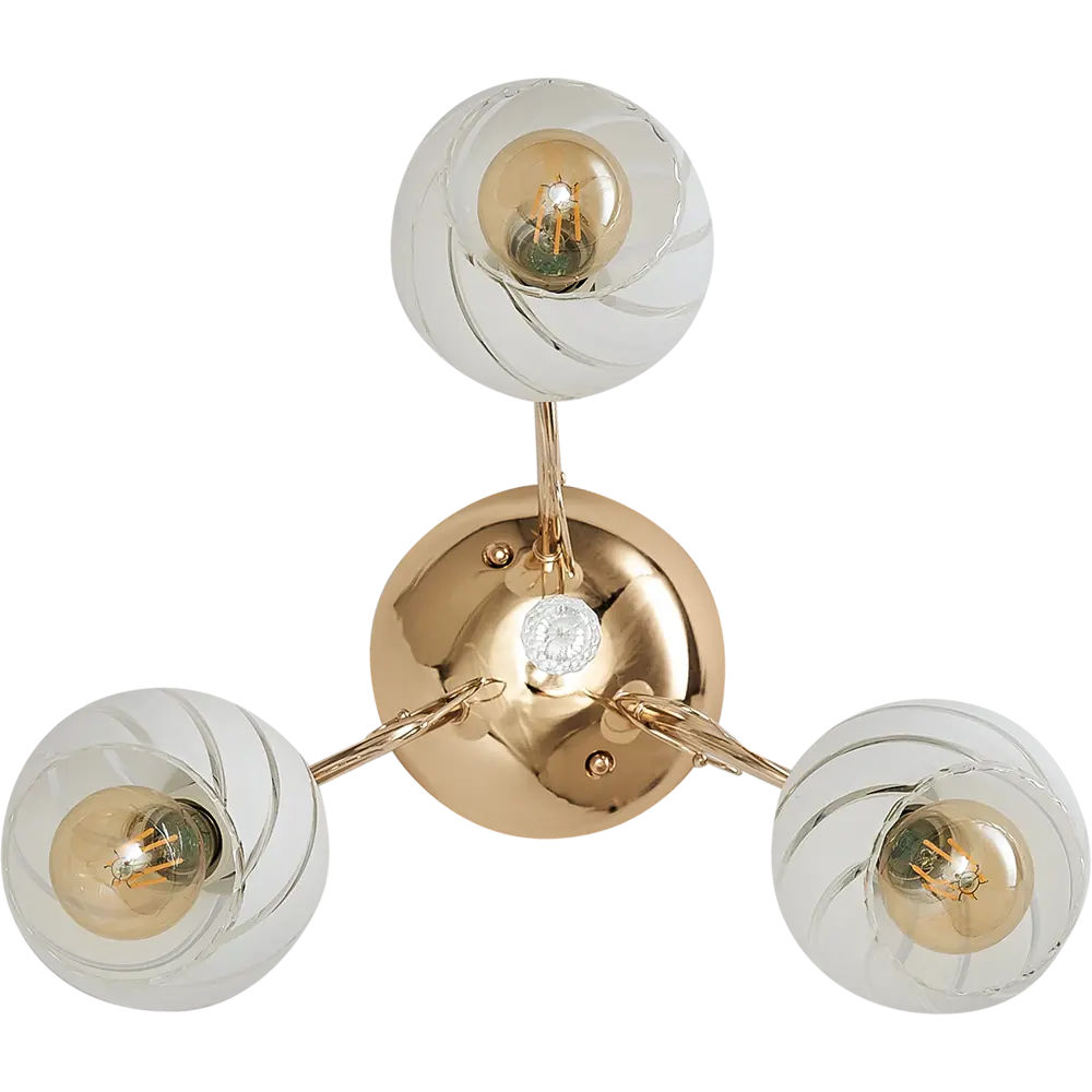 Люстра потолочная Ritter FABIANO 52430 4, 3 лампы Е27, цвет золото STLM-2077887 - Вид №1