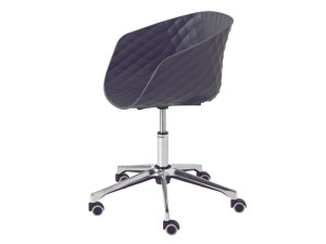 Офисное кресло с колесами и подлокотниками с 5 спицами