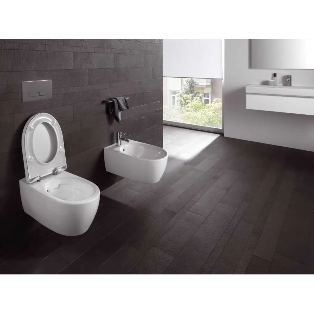 Унитаз подвесной Geberit iCon безободковый горизонтальный выпуск без сиденья STLM-2117017 - Вид №12