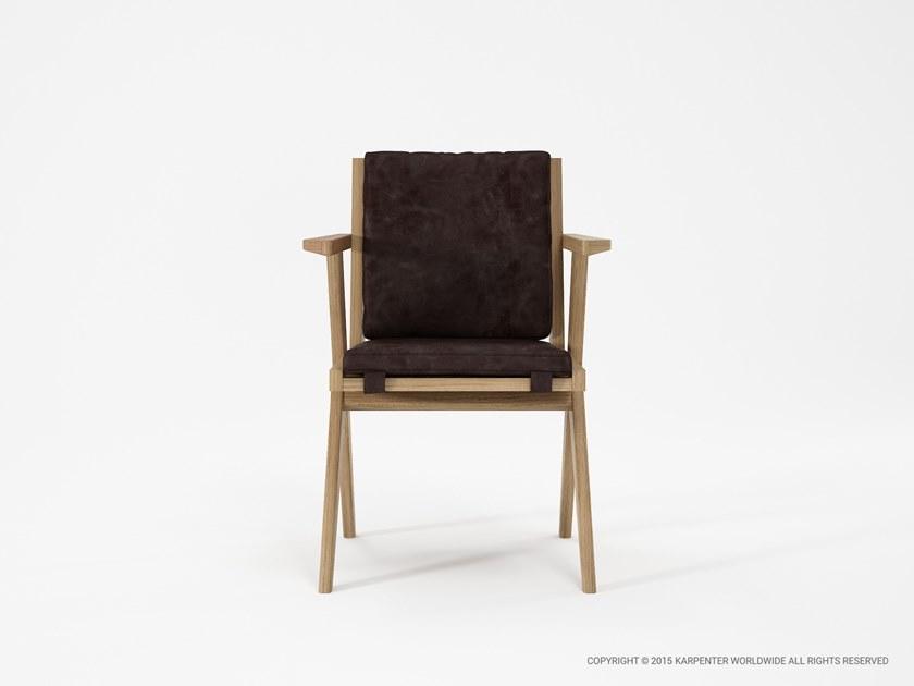 KARPENTER Мягкое кожаное кресло с подлокотниками Tribute sun-id-1346252 - Вид №6