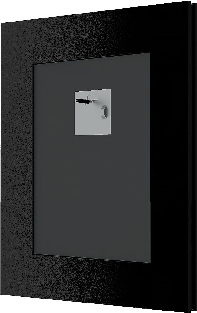 BY 7469 Зеркало в багетной раме - черный 20 mm EVOFORM Definite - Вид №1