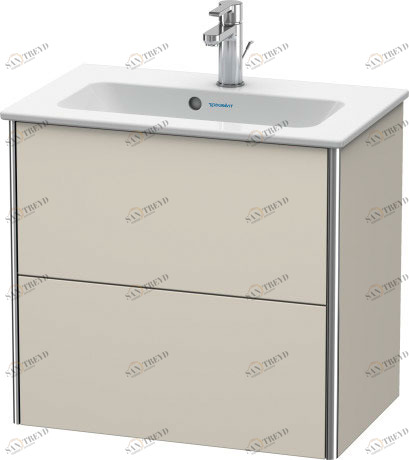 XS416509191 XSquare Тумбочка подвесная компакт Серо-коричневый декор Duravit