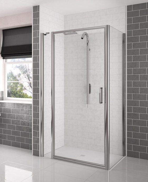 Дверь душевая для установки с боковой панелью AR6NF76 L или R Merlyn Arysto Хромированный  - Вид №3