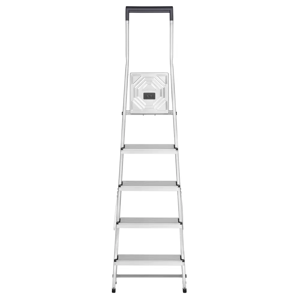 Стремянка алюминиевая Hailo 8140-500 5 ступеней, максимальная нагрузка 150 кг STLM-2206656 - Вид №1