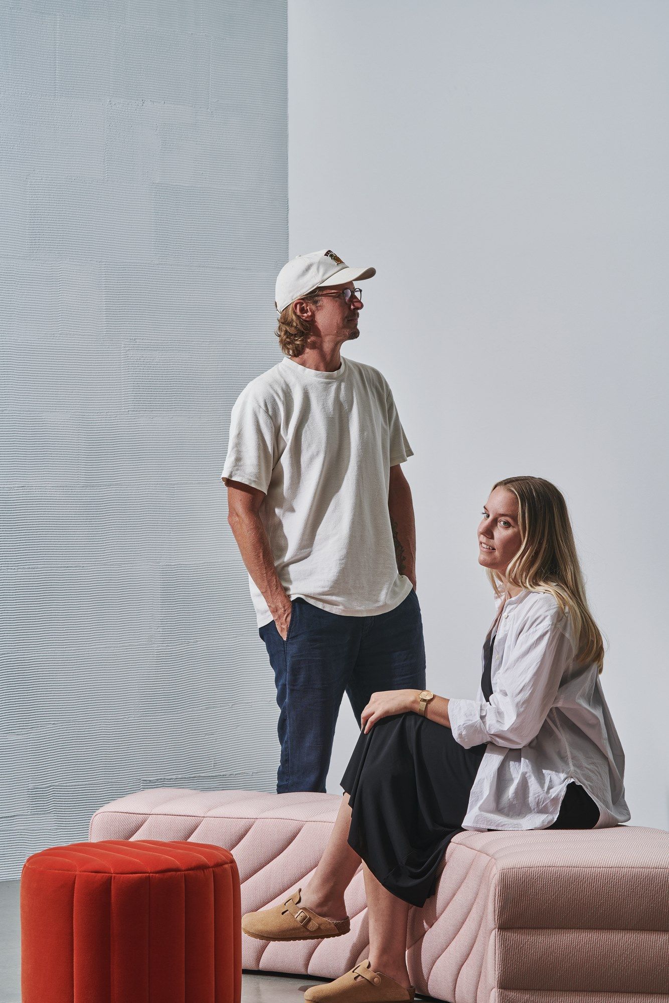 Круглый пуф из ткани Wittmann Adagio ARCH-00059881 - Вид №10