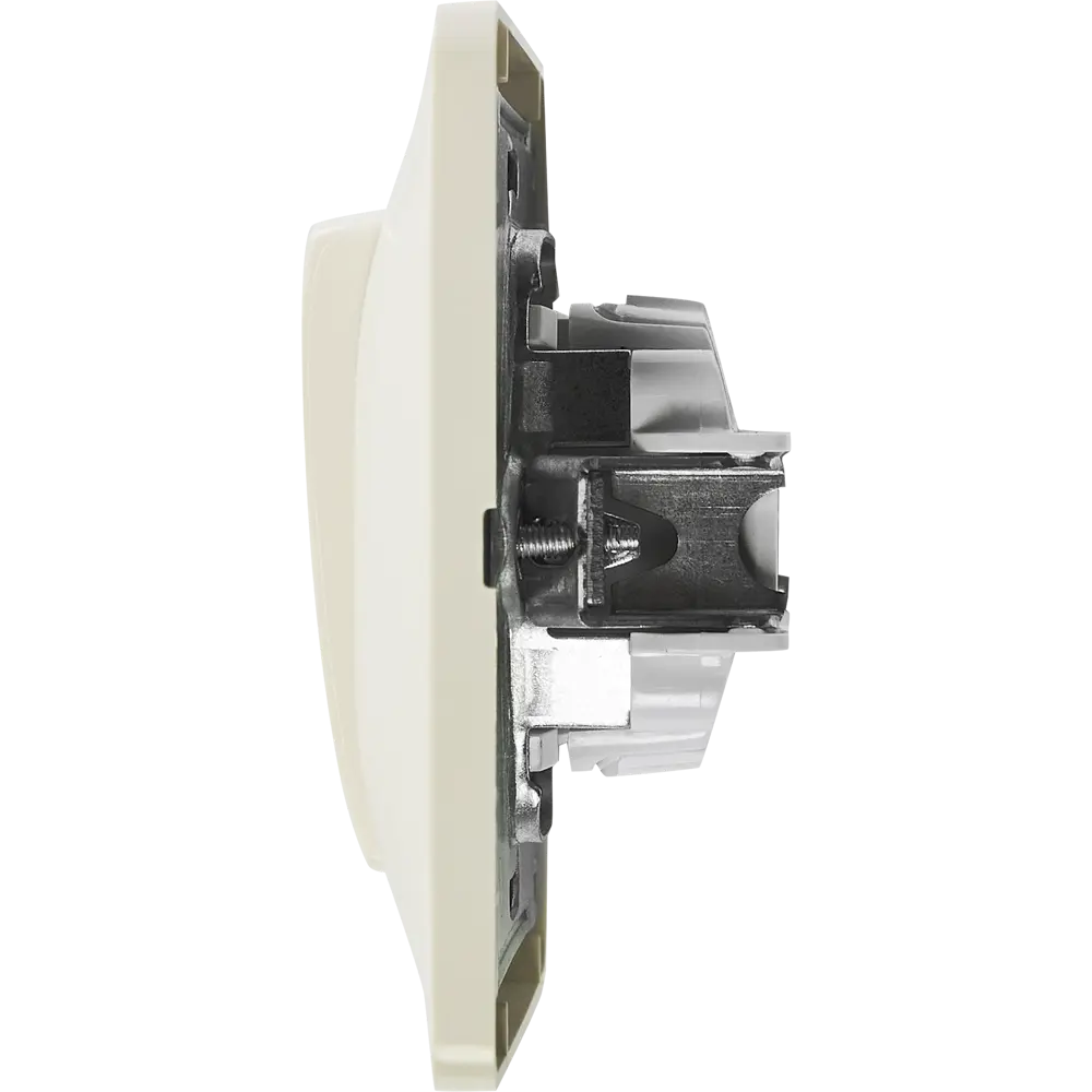 Выключатель встраиваемый Systeme Electric Glossa 2 клавиши цвет молочный STLM-2086009 - Вид №3