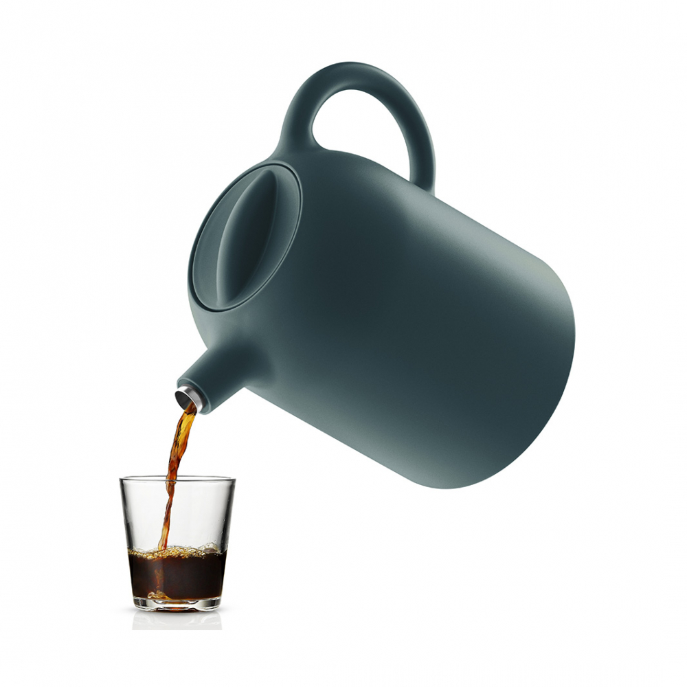 EVA SOLO 502719 Термокувшин Thimble, бирюзово-синий, 1 л Пластик;стекло;нержавеющая сталь  - Вид №1