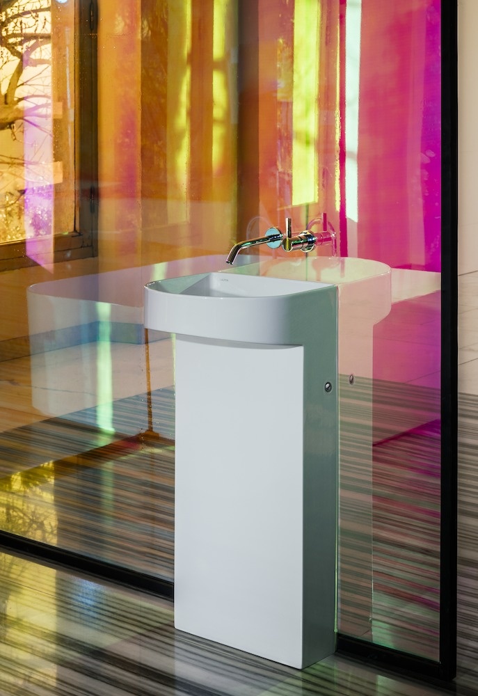 H3113360041201 Смеситель для раковины, настенный, для установки с Simibox 2-Point, фиксированный излив 175 мм LAUFEN PRO - Вид №11