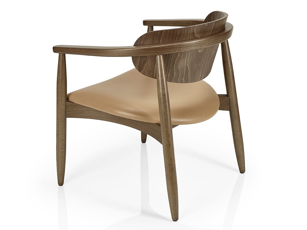 Деревянный стул ресторана с подлокотниками More Contract Joanna ARCH-00127669