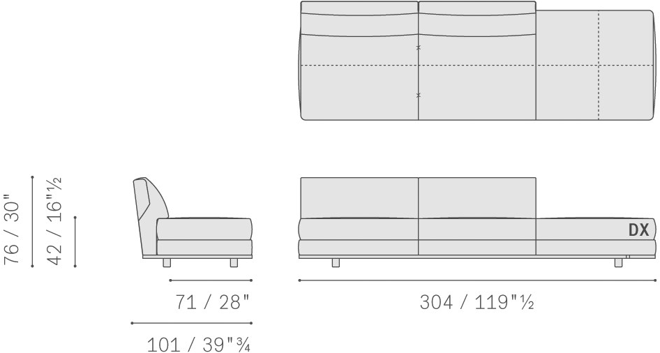 Poltrona Frau Модульный тканевый диван La collezione - divani e poltrone sun-id-1451549 - Вид №26