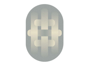 Узорчатый овальный ковер