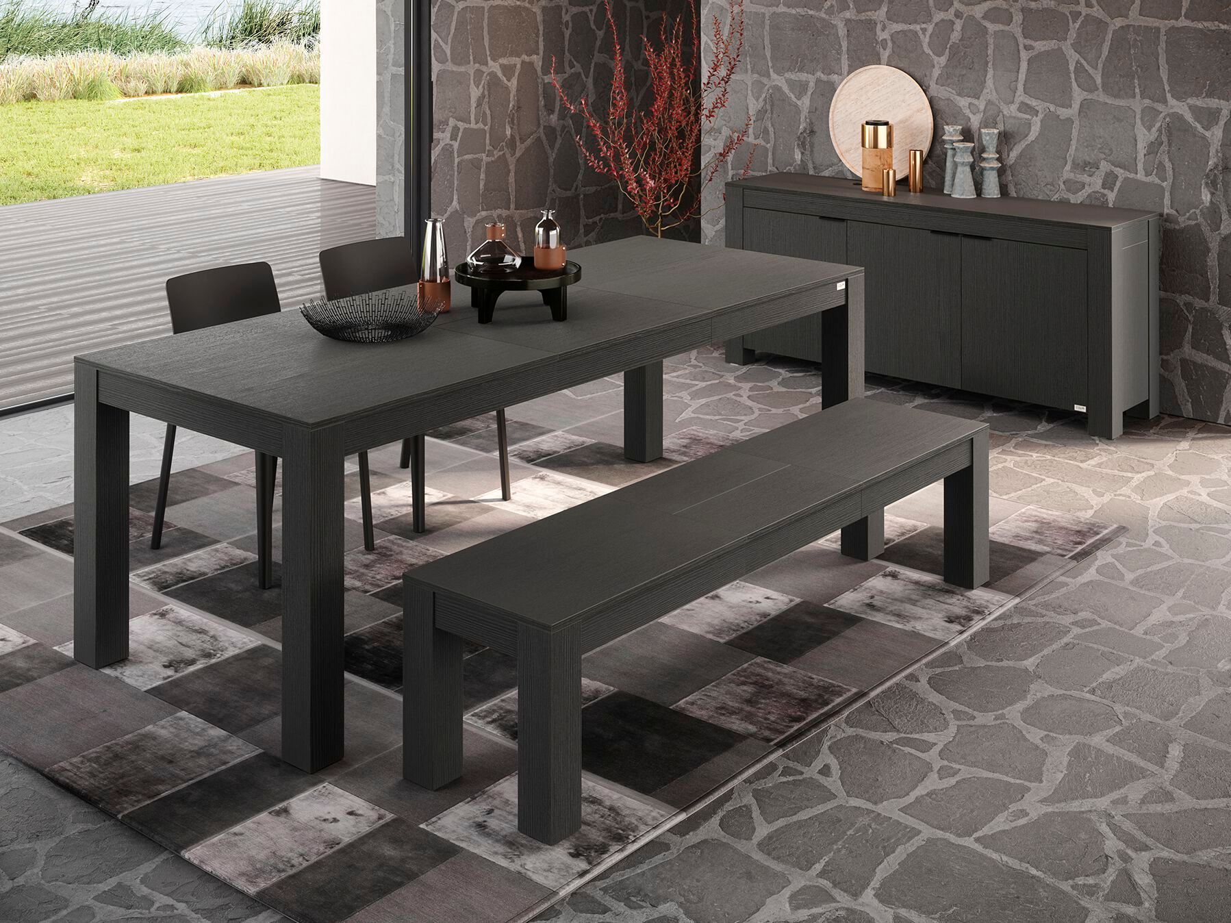 Шкаф из черного ясеня с распашными дверями Mobili Fiver Rachele ARCH-00009987