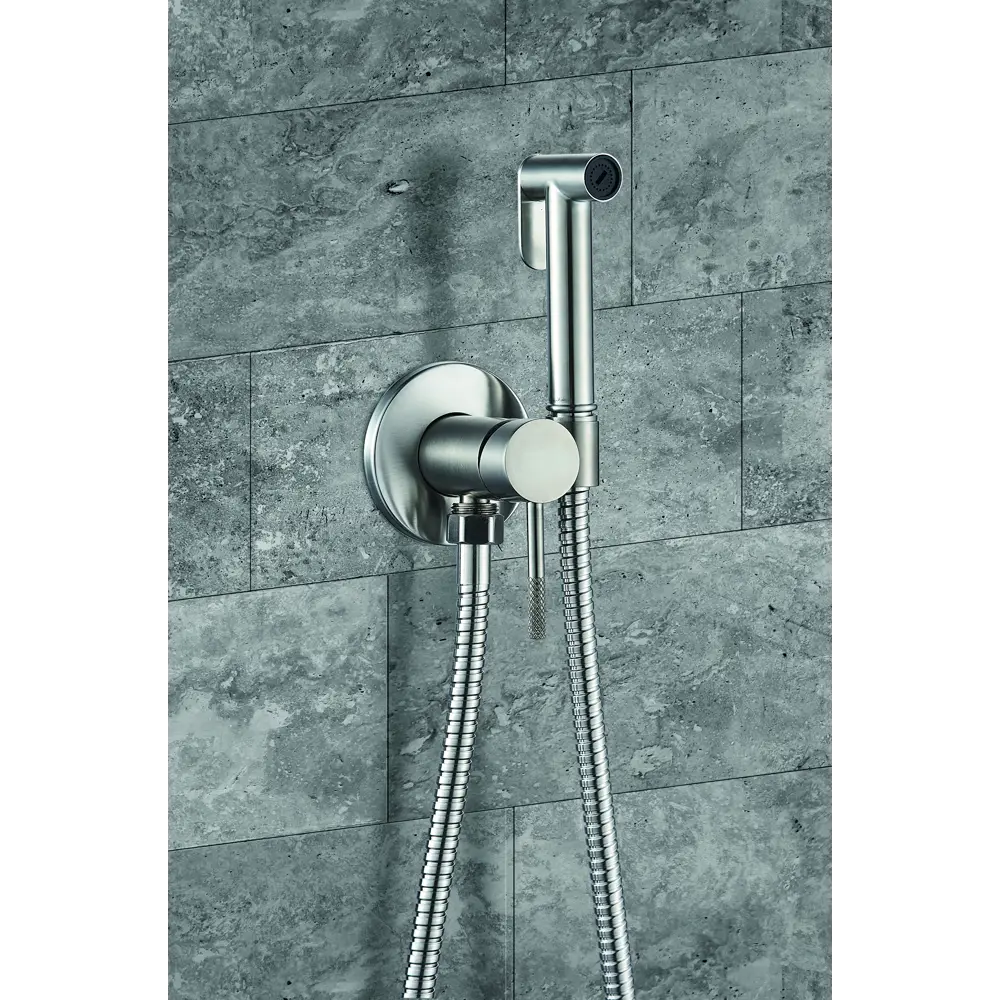 Гигиенический душ KONSENSA Терни скрытый монтаж, набор со смесителем, цвет сатин матовый STLM-2105482 - Вид №2