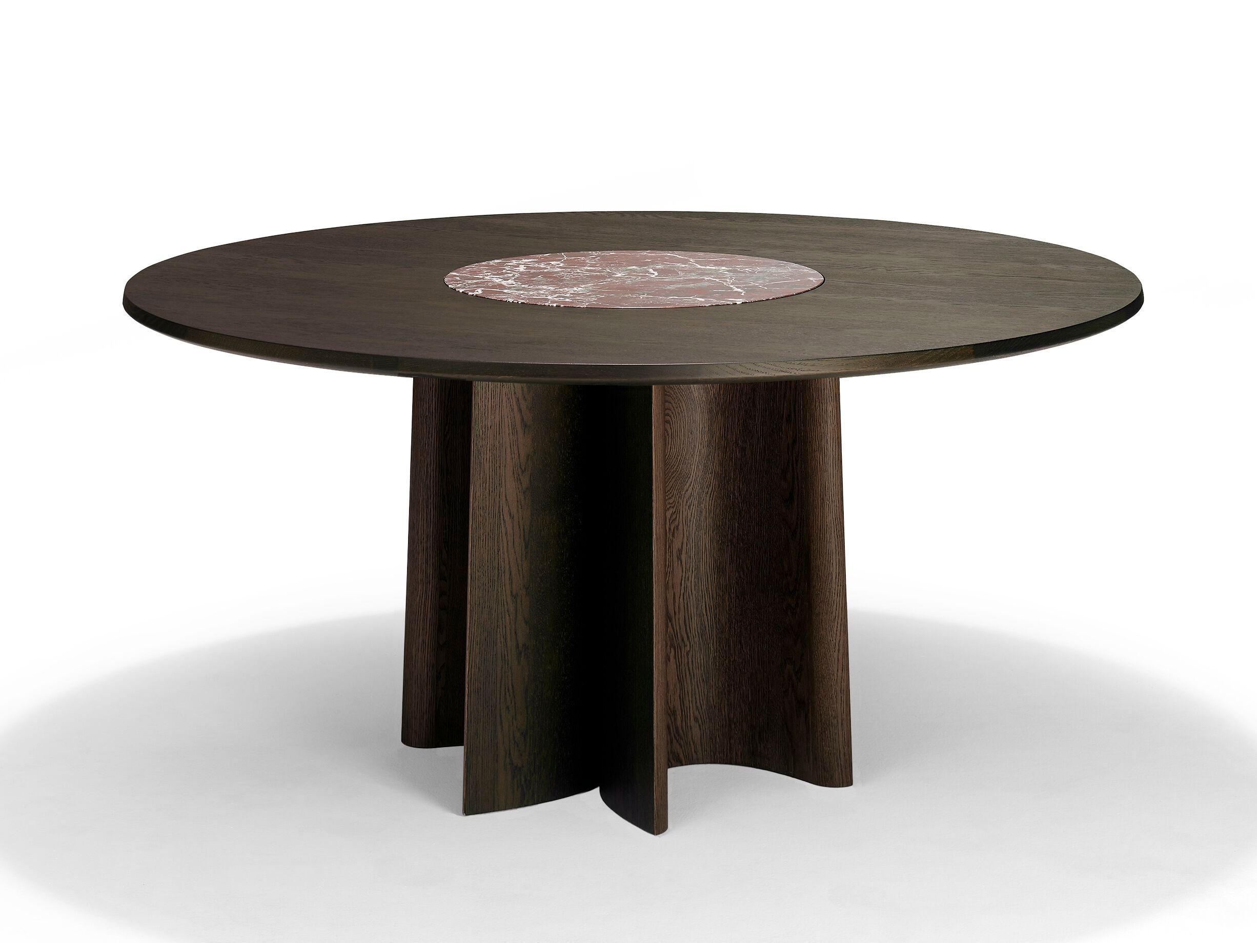 Круглый деревянный стол с Lazy Susan Linteloo SILVA ARCH-00093058