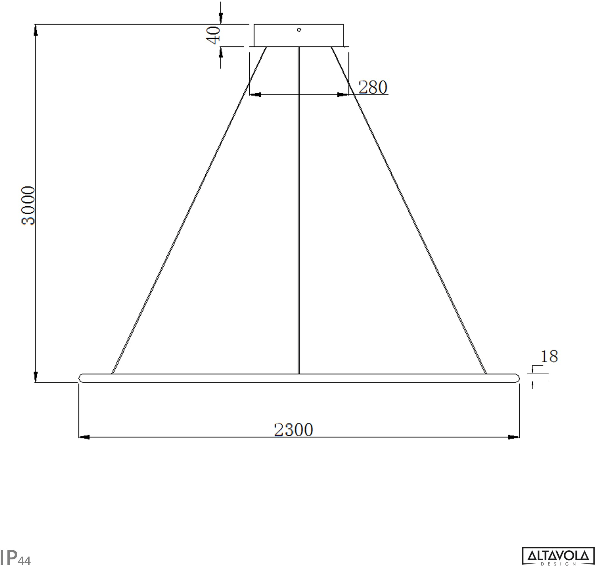 Altavola Design Светодиодный подвесной светильник из алюминия Led shape La073/p  - Вид №24