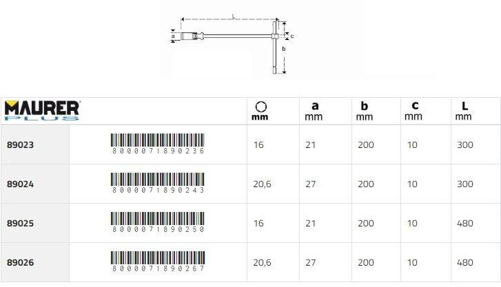 MAURER PLUS Шарнирные ключи sun-id-1371865 - Вид №1