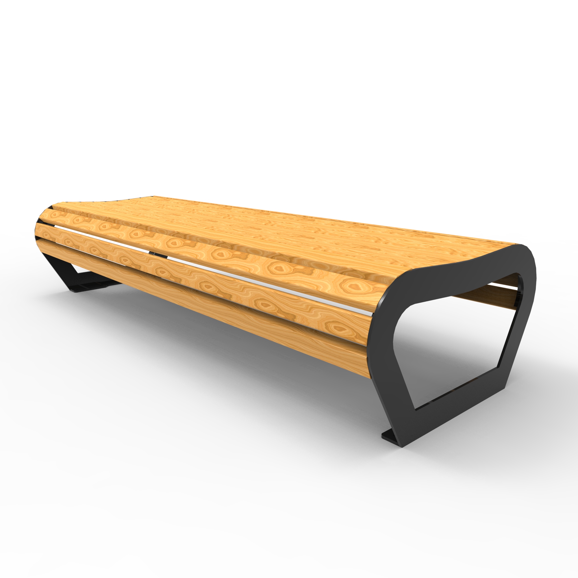 KUPE02.01.01-MS.VL ВОЛНА Купер 2, скамья парковая без спинки LAB.Space 