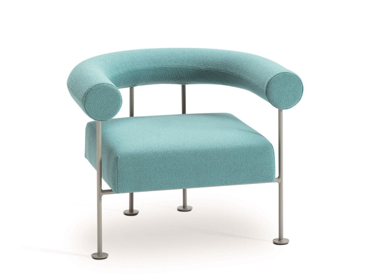 Тканевое кресло с подлокотниками Midj Qua-ndo ARCH-00054146