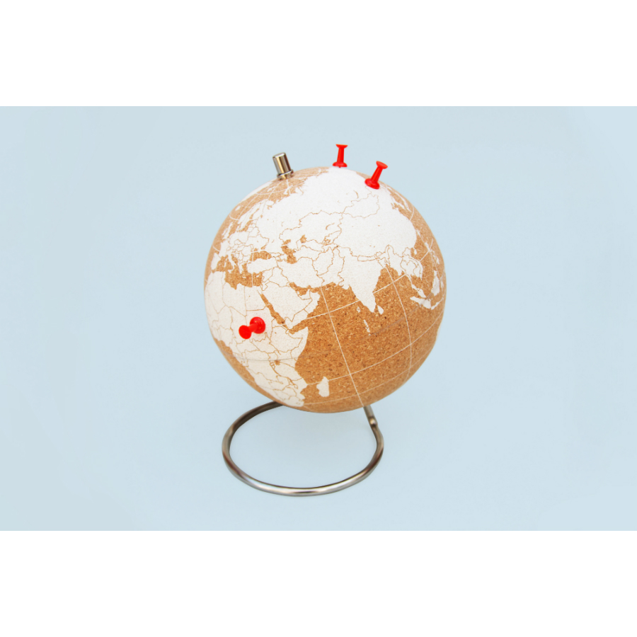Глобус Cork Globe, белый, Ø14 см SUCK UK SKCORKGLOBE6 - Вид №7