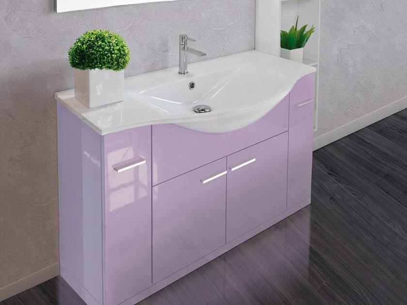 LASA IDEA Тумба под умывальник напольная с дверцами с ящиками Vanity sun-id-1451421 - Вид №1