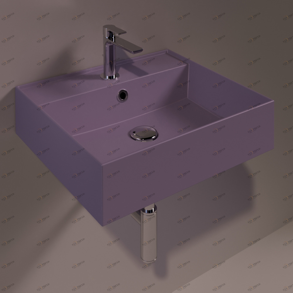 AG51PRUGNAMATT Подвесная раковина настенная прямоугольная Simas Agile