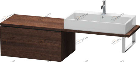 LC583405353 L-Cube Шкафчик для консоли Каштан темный, декор Duravit