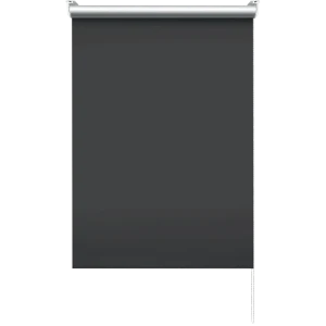 Штора рулонная блэкаут Эскар 70x160 см черная Black 1