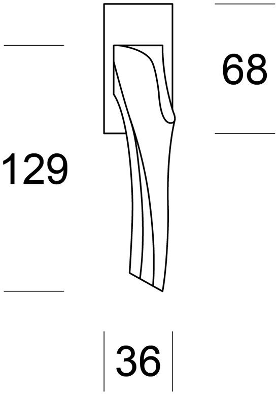 Ento Оконная ручка dk из металла Anatomica sq 6108 - Вид №1