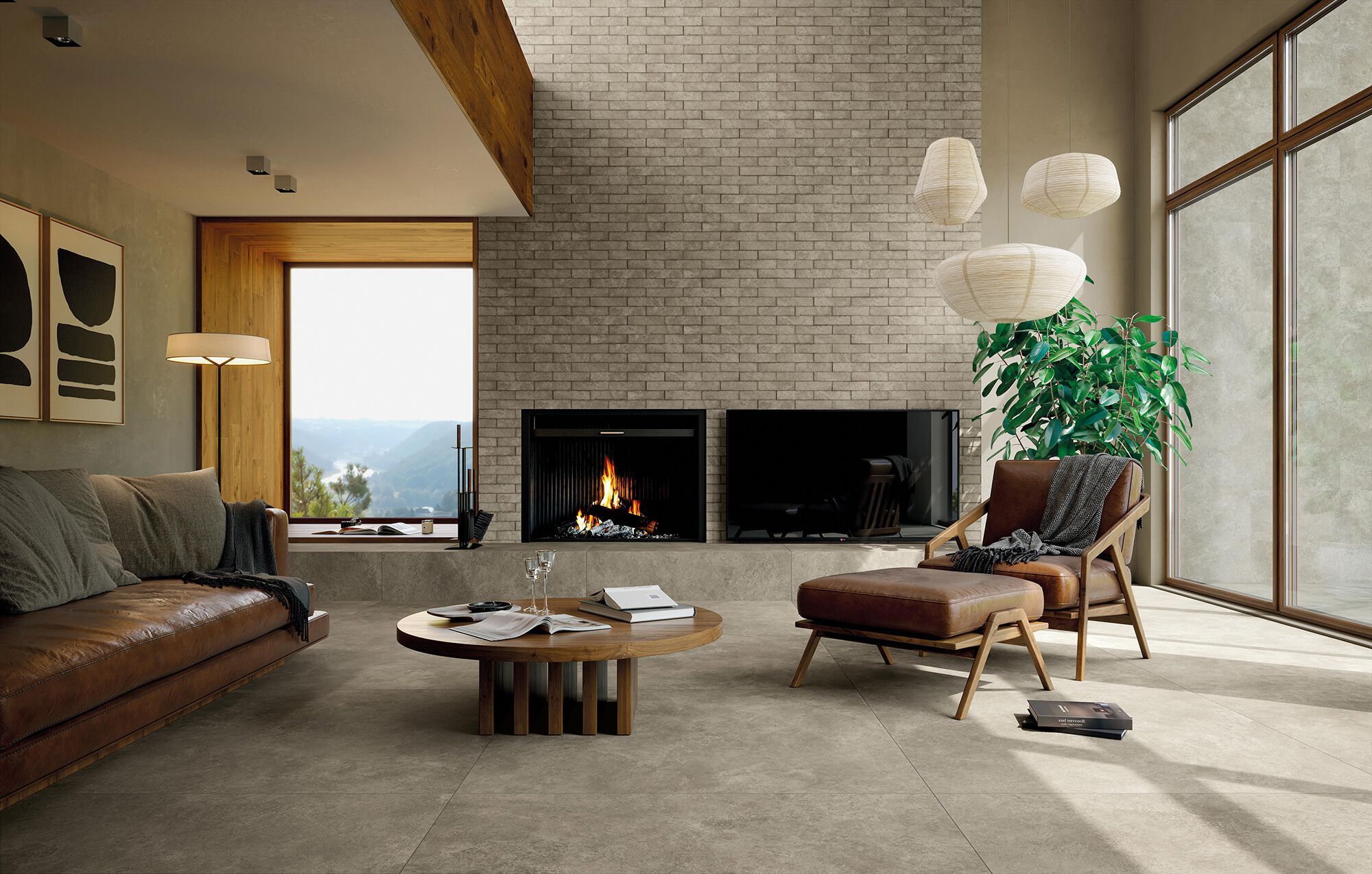 Пол / керамогранит с эффектом цемента FAP ceramiche Nobu ARCH-00091615 - Вид №3