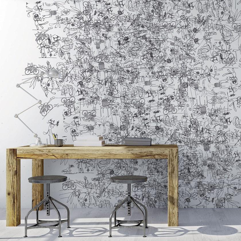 Tecnografica Современные прорезиненные обои с рисунком Collezioni d'arte 57063-1 - Вид №1