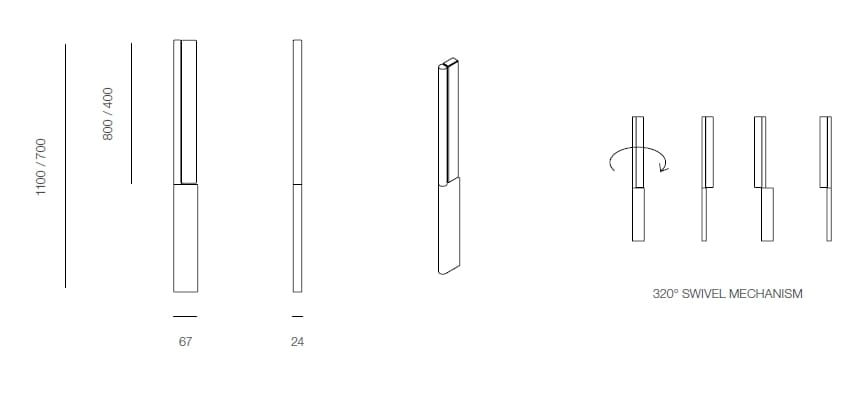 Кристалл регулируемый светодиодный настенный светильник Rakumba Napier ARCH-00012166 - Вид №3