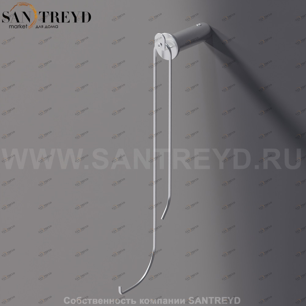 Agape DIAPASON Держатель для туалетной бумаги хромированный сатин ACOM0553SP