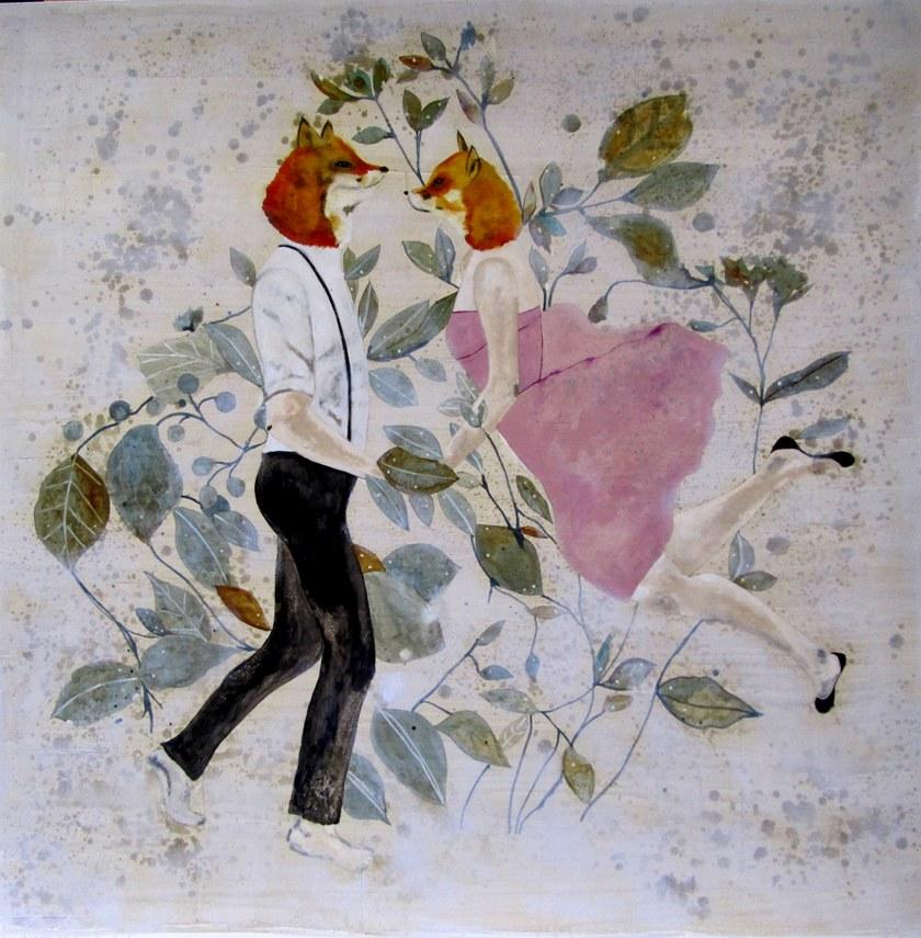 ICI ET LÀ Смешанная техника на холсте K. fabrizzi Kf06 - Вид №1