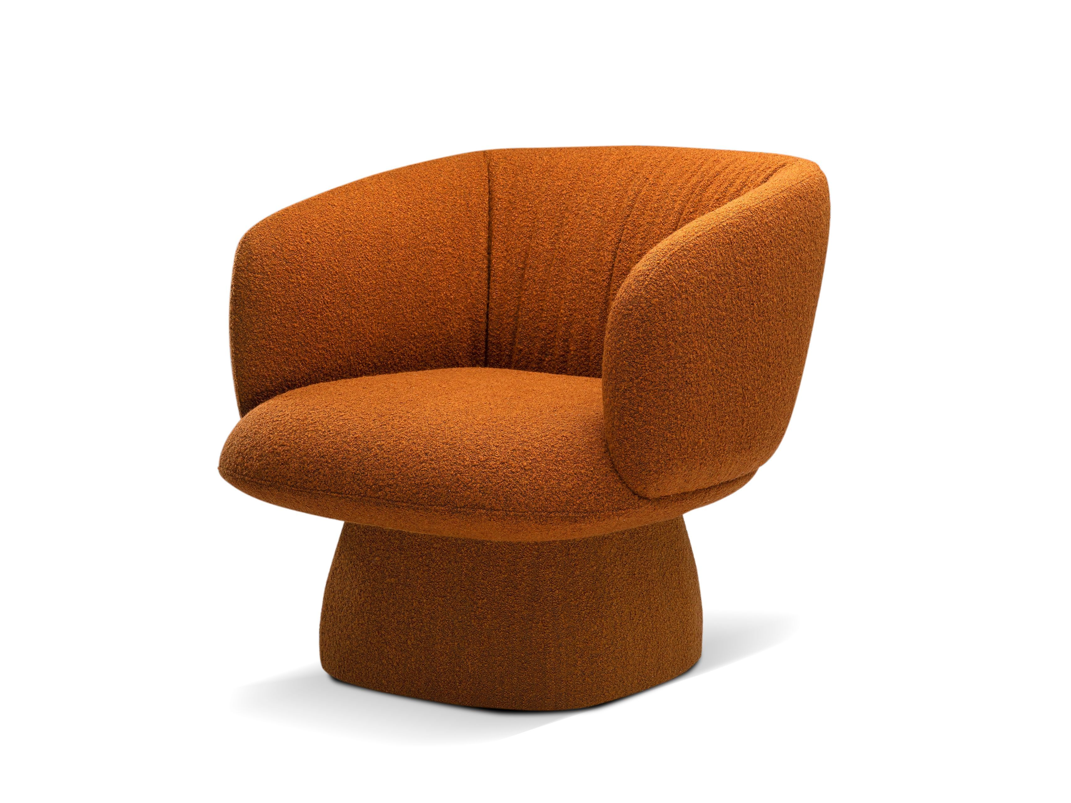 Тканевое вращающееся кресло с подлокотниками HC28 maison Alya ARCH-00128818