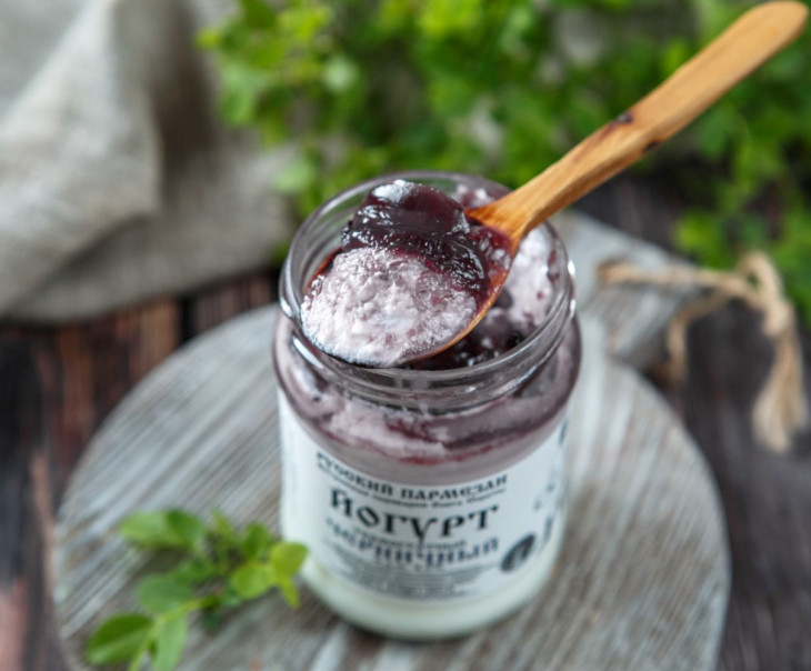 4759 Йогурт черничный 4% Вкусляндия  - Вид №1